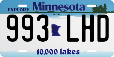 MN license plate 993LHD