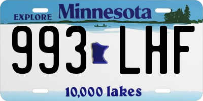 MN license plate 993LHF
