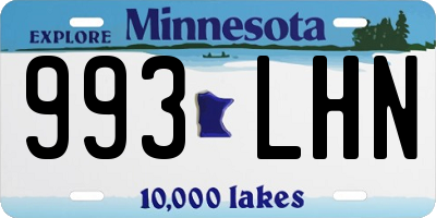 MN license plate 993LHN