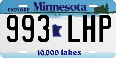 MN license plate 993LHP