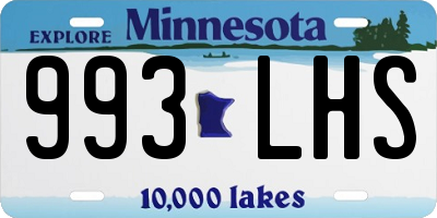 MN license plate 993LHS