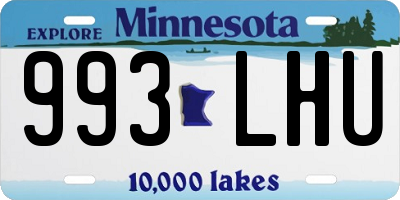 MN license plate 993LHU