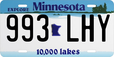 MN license plate 993LHY