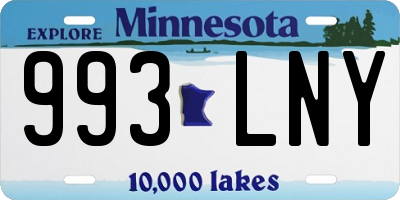 MN license plate 993LNY