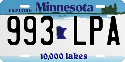 MN license plate 993LPA