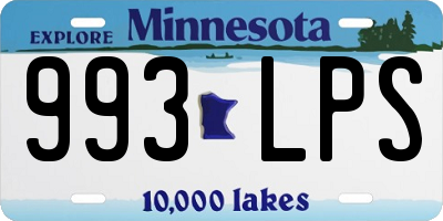 MN license plate 993LPS