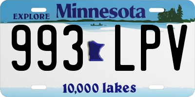 MN license plate 993LPV