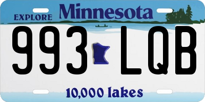MN license plate 993LQB