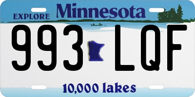MN license plate 993LQF