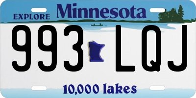MN license plate 993LQJ