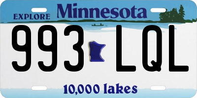 MN license plate 993LQL