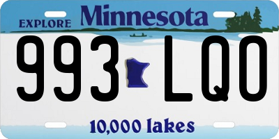 MN license plate 993LQO