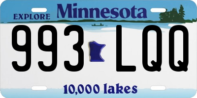 MN license plate 993LQQ