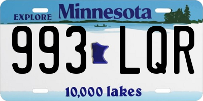 MN license plate 993LQR