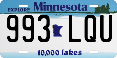 MN license plate 993LQU