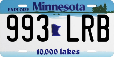 MN license plate 993LRB