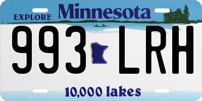 MN license plate 993LRH