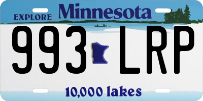 MN license plate 993LRP