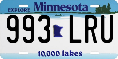 MN license plate 993LRU