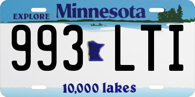 MN license plate 993LTI