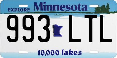 MN license plate 993LTL