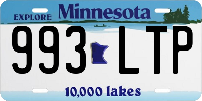 MN license plate 993LTP