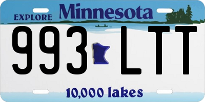MN license plate 993LTT