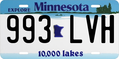 MN license plate 993LVH