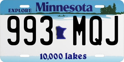 MN license plate 993MQJ