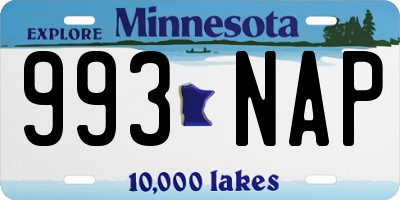 MN license plate 993NAP