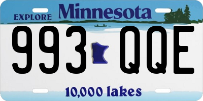 MN license plate 993QQE
