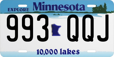 MN license plate 993QQJ