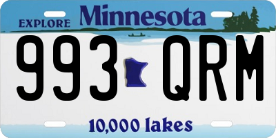 MN license plate 993QRM