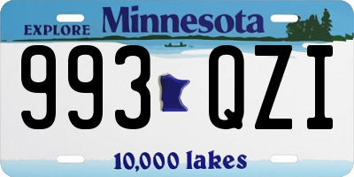 MN license plate 993QZI