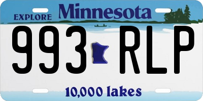 MN license plate 993RLP