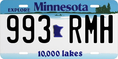 MN license plate 993RMH