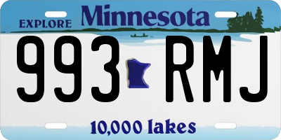 MN license plate 993RMJ