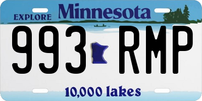 MN license plate 993RMP
