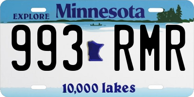 MN license plate 993RMR