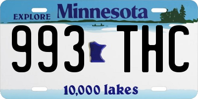 MN license plate 993THC