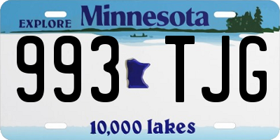 MN license plate 993TJG