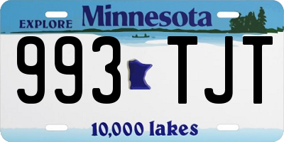 MN license plate 993TJT