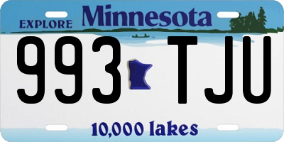 MN license plate 993TJU