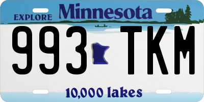 MN license plate 993TKM