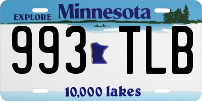 MN license plate 993TLB
