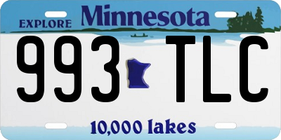 MN license plate 993TLC