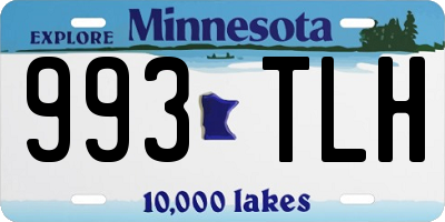 MN license plate 993TLH