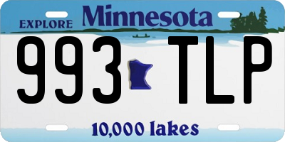 MN license plate 993TLP
