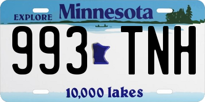 MN license plate 993TNH