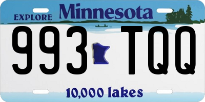 MN license plate 993TQQ